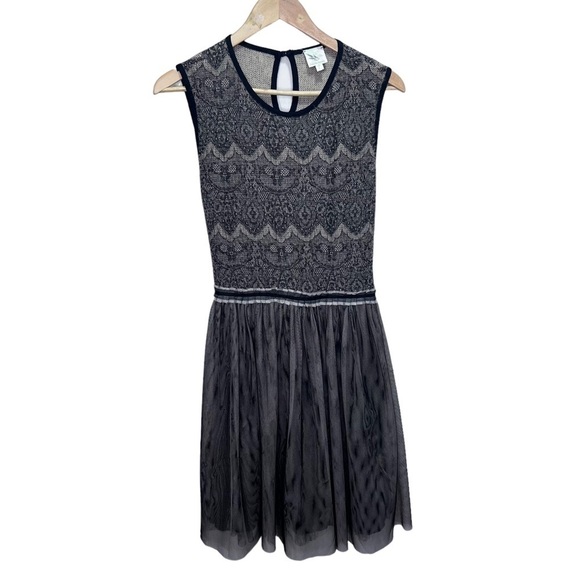 Anthropologie Weston Wear Fit and Flare Dress Size Large Balletcore - Picture 1 of 12